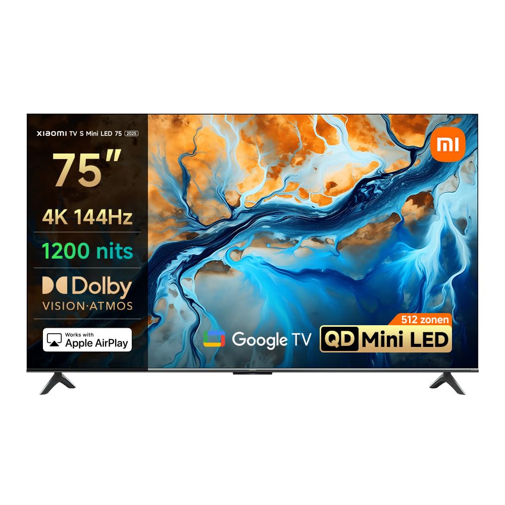 XIAOMI TV S Mini 55 2025, MiniLED, QLED, 55 Inch, Local Dimming, 1200nit