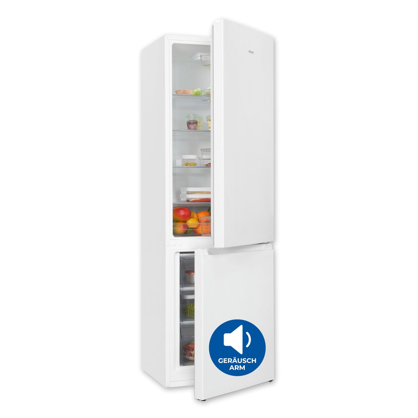 Exquisit Kühl-Gefrierkombination, 180 cm Höhe, Kühlschrank mit Gefrierfach, 269 Liter, 4-Sterne-Gefrierfach, Türanschlag wechselbar, Standgerät, KGC5265-70-010E inoxlook