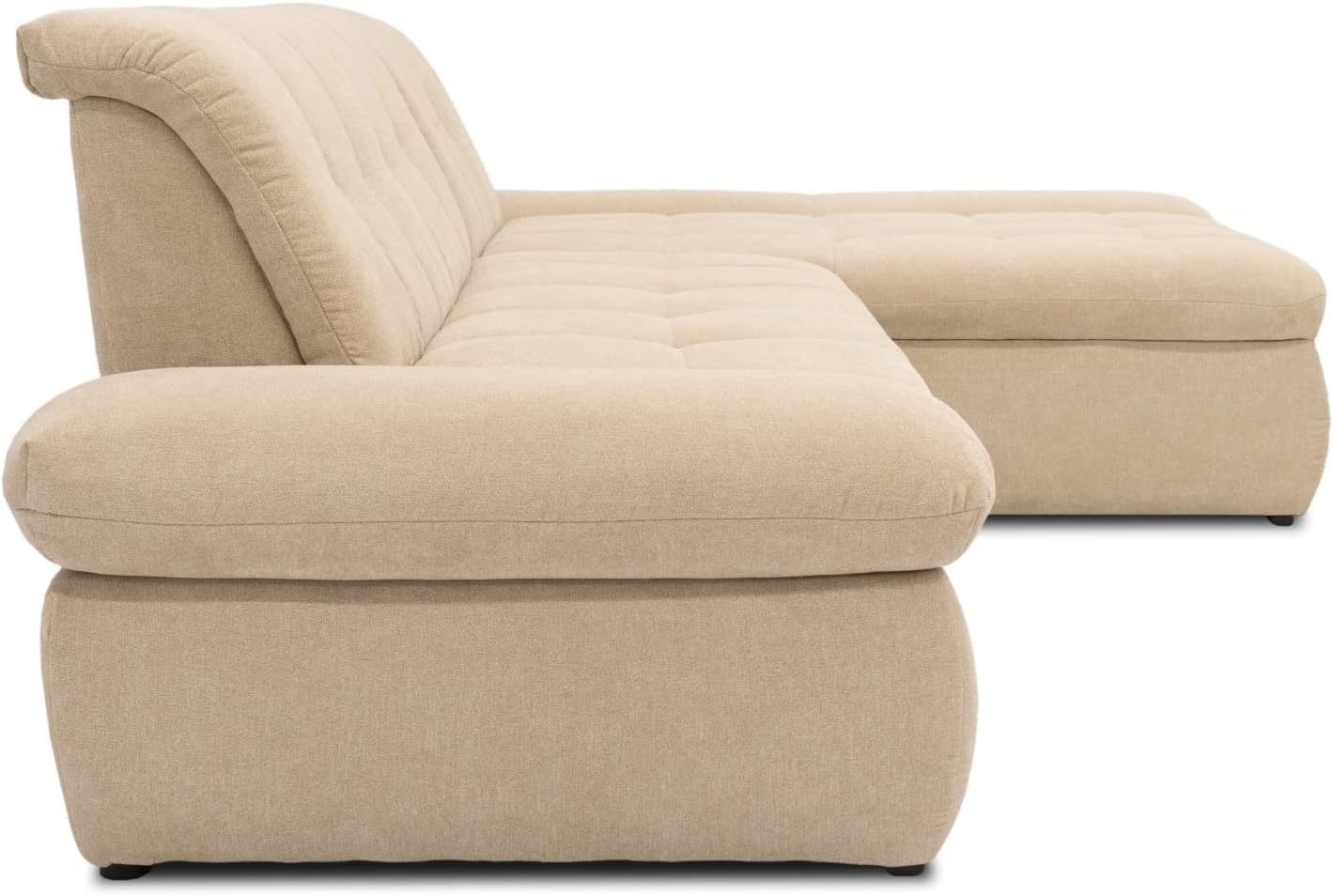 DOMO. collection Moric Corner Sofa, L-Shaped, Corner Sofa, L-shaped, 300 x 172 x 80 cm (W x D x H), Beige