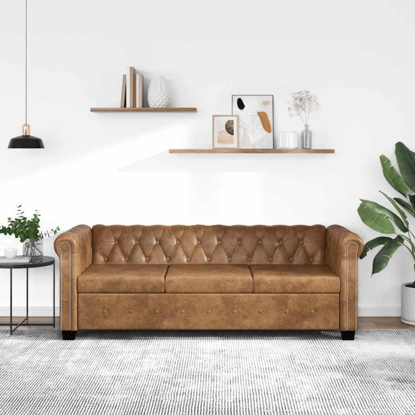 vidaXL 2/3/2+3-Seater Chesterfield Sofa / Couch - Lounge / Office Furniture - Faux Leather