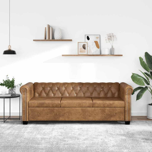 vidaXL 2/3/2+3-Seater Chesterfield Sofa / Couch - Lounge / Office Furniture - Faux Leather