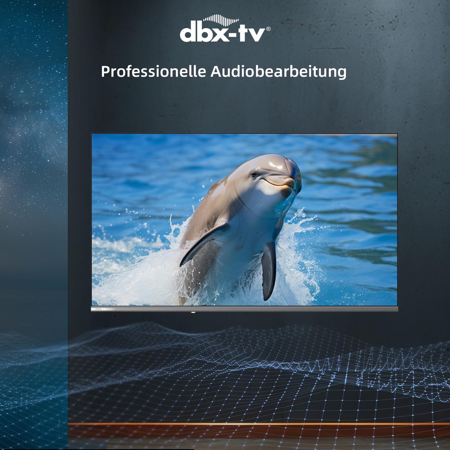 CHIQ L40FT 40 Zoll, Full HD, (100 cm) Smart Fernseher, HDR10, Dolby Audio & DBX-tv, Triple Tuner DVB-C/T2/S2, Integrierter Chromecast, Metall Randlos Design