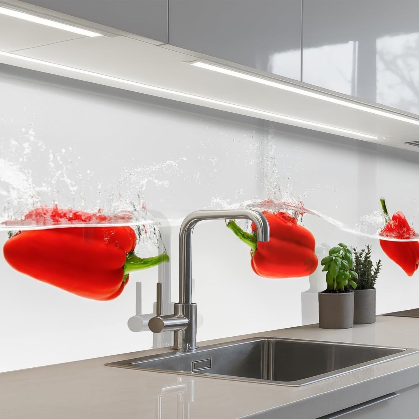 Splash Guard Kitchen Back Wall 60 x 80 cm Kitchen Washable Self-Adhesive Kitchen Wall Kitchen Front Kitchen Back Wall Protection Lavender - Purple - Flowers - Natural