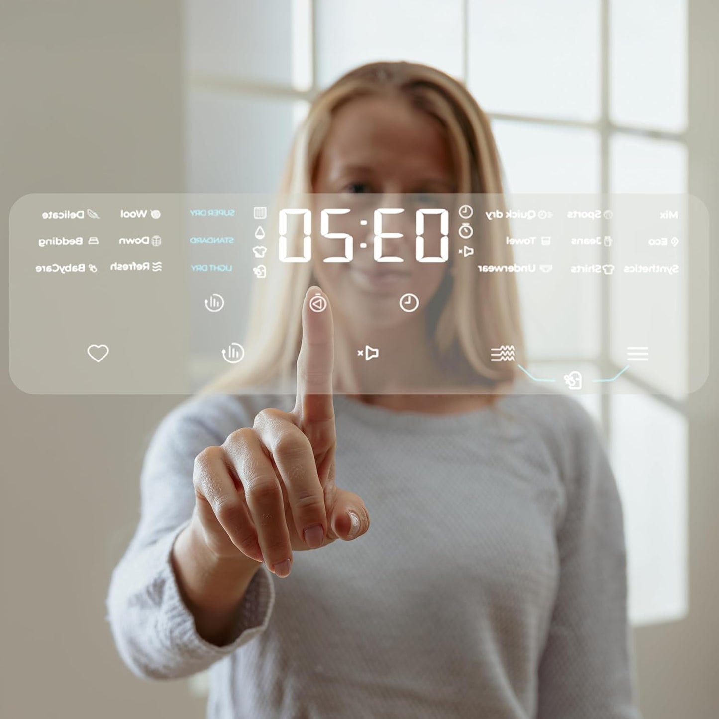 Cecotec Heat Pump Dryer - 9 kg Bolero DressCode Dry 9400 A++. Automatic Drying, Low Energy Consumption, Full Touch, 15 Programmes, Stainless Steel Drum, KidLock, Delay Start Function