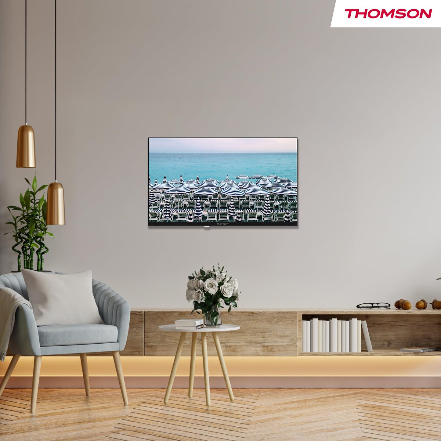 Thomson 24 Inch (60 cm) LED HD Easy TV - No Smart - Hotel Mode, USB, HDMI, Triple Tuner (Cable, Satellite, Antenna), AV IN, CI+, A+ Panel - 24HD2S13