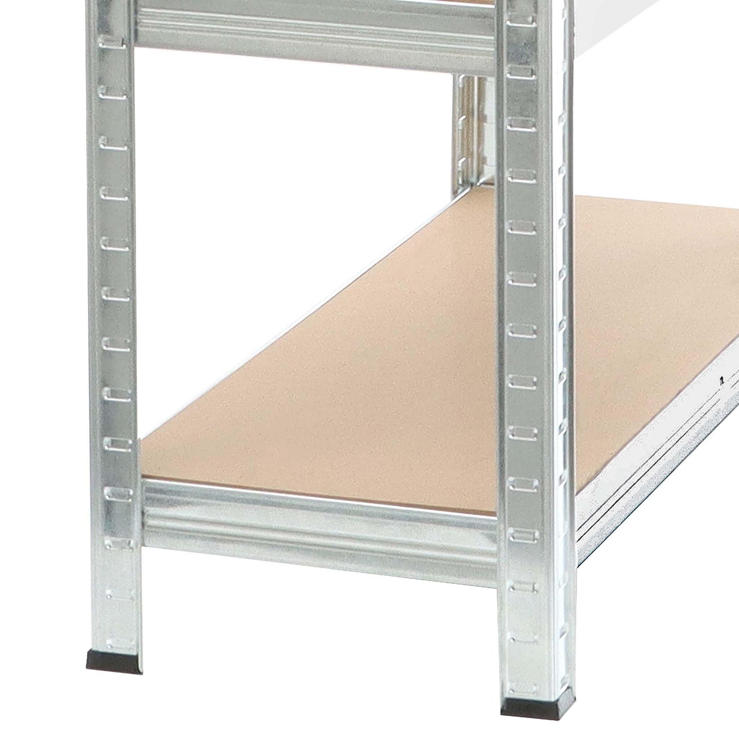 Wiltec Heavy Duty Shelving Unit 160 x 60 x 180 cm, 175 kg Shelf, Galvanised Steel, Load Shelving Unit with 4 Shelves, Workshop Shelving