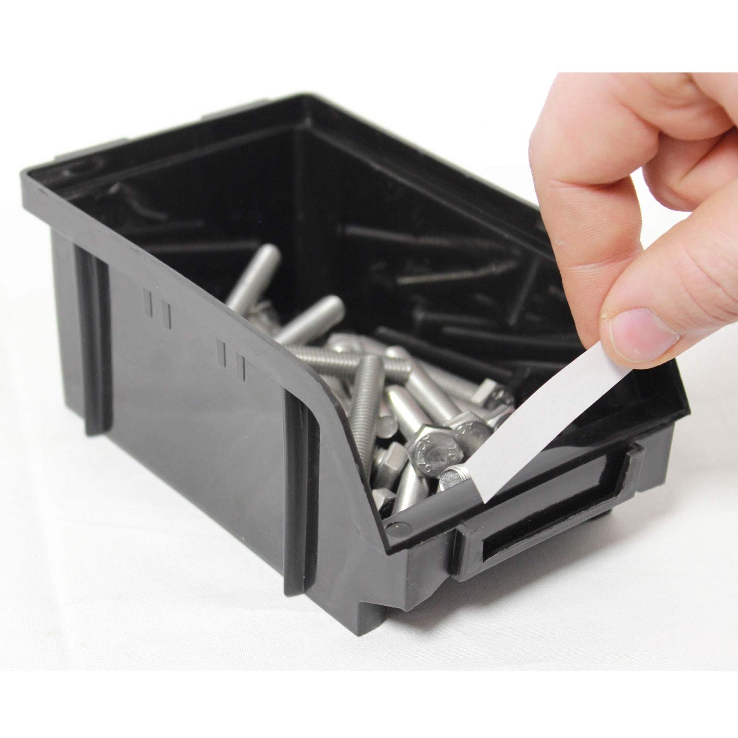 TRUTZHOLM Stacking Boxes with Wall Shelf, 32 Pieces, Small Parts Magazine, Storage Shelf, Assortment Box, Boltless Shelf, Sorting Boxes, Pours with Label Compartment (Red)