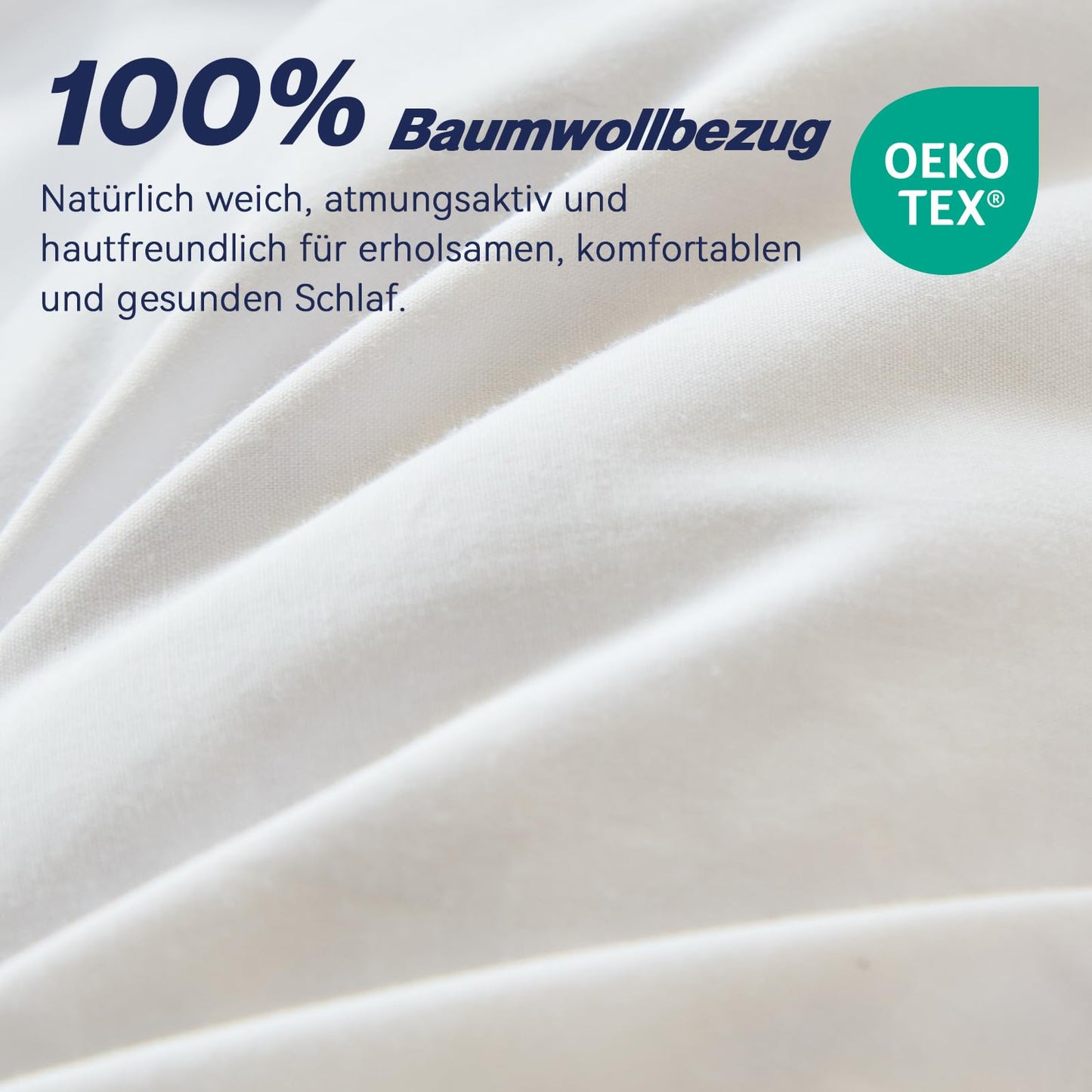 Premium Down Duvet 135 x 200 cm Summer Duvet, Lightweight Summer Duvet 135 x 200 cm with Premium Goose Down and Feathers, 100% Silent Organic Cotton, Oeko-Tex 100, Down Pass, RDS Certified