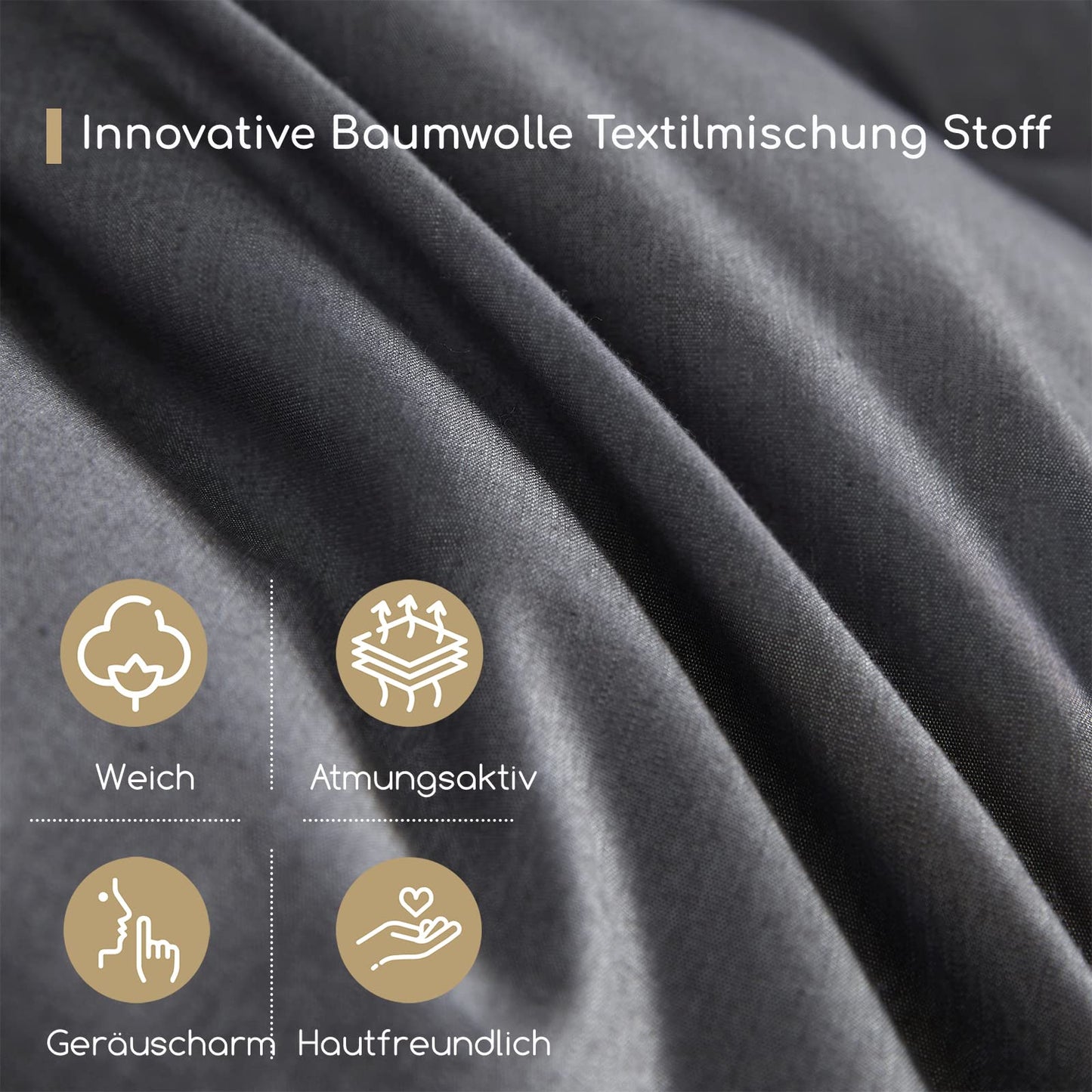 Homyrium Quilted Winter Down Duvet, 135 x 200 cm, Warm Feather Duvet, Filling Weight: 1600 g, Oeko-Tex and RDS-Certified