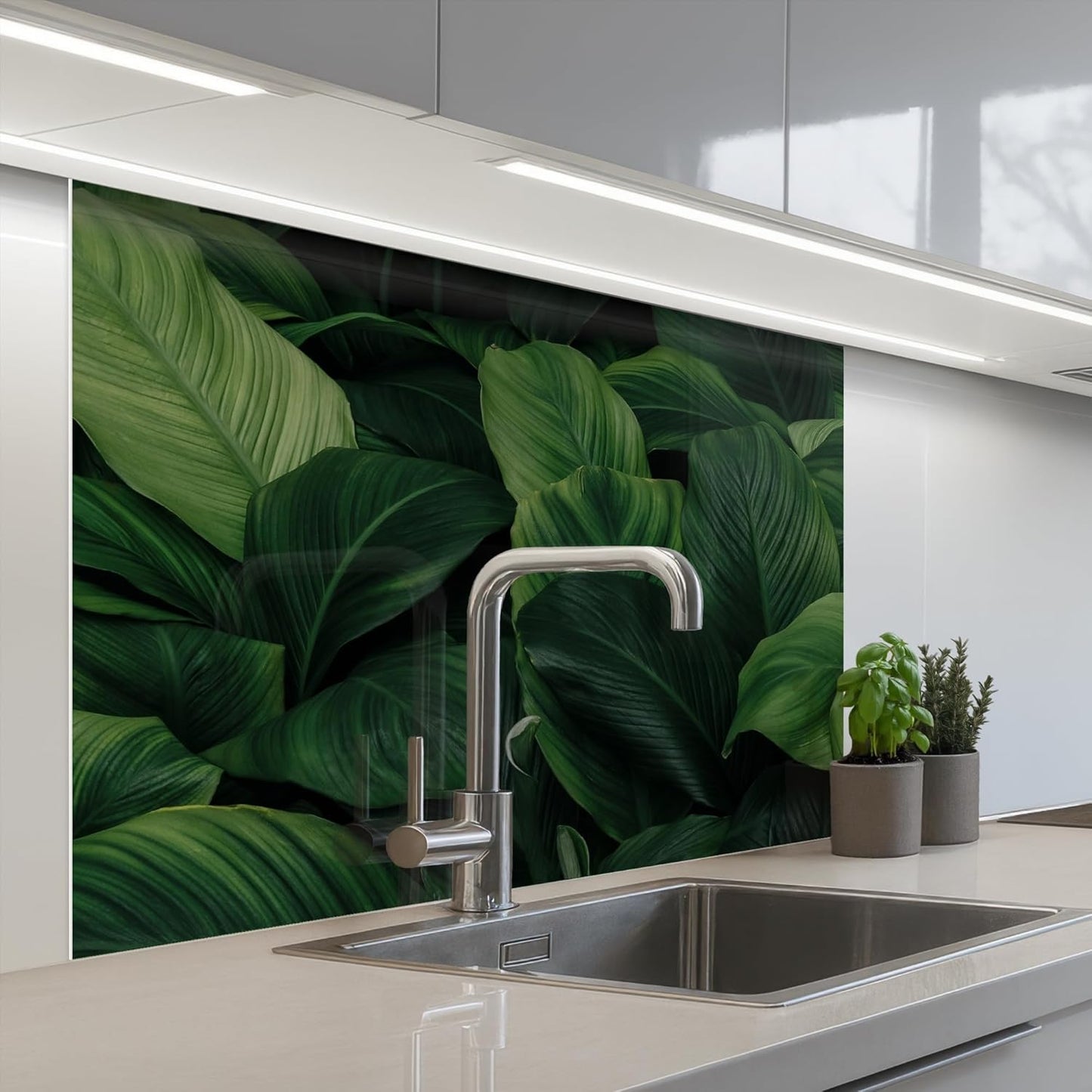 Splash Guard Kitchen Back Wall 60 x 80 cm Kitchen Washable Self-Adhesive Kitchen Wall Kitchen Front Kitchen Back Wall Protection Lavender - Purple - Flowers - Natural