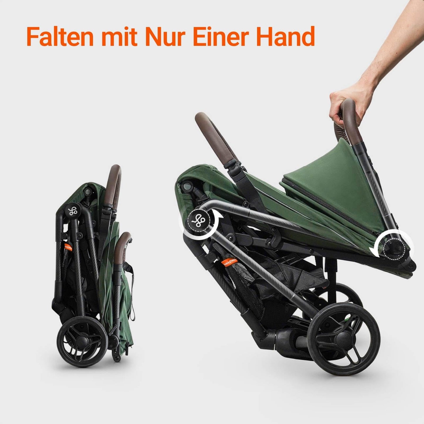 MAMAZING Baby Travel Buggy Pushchair for 6 - 4 Years up to 22 kg, Hand Luggage, Suitable for Small Folding Buggy Aeroplane with One-Handed Folding Design, Lightweight and Compact (5.26 kg) Made of