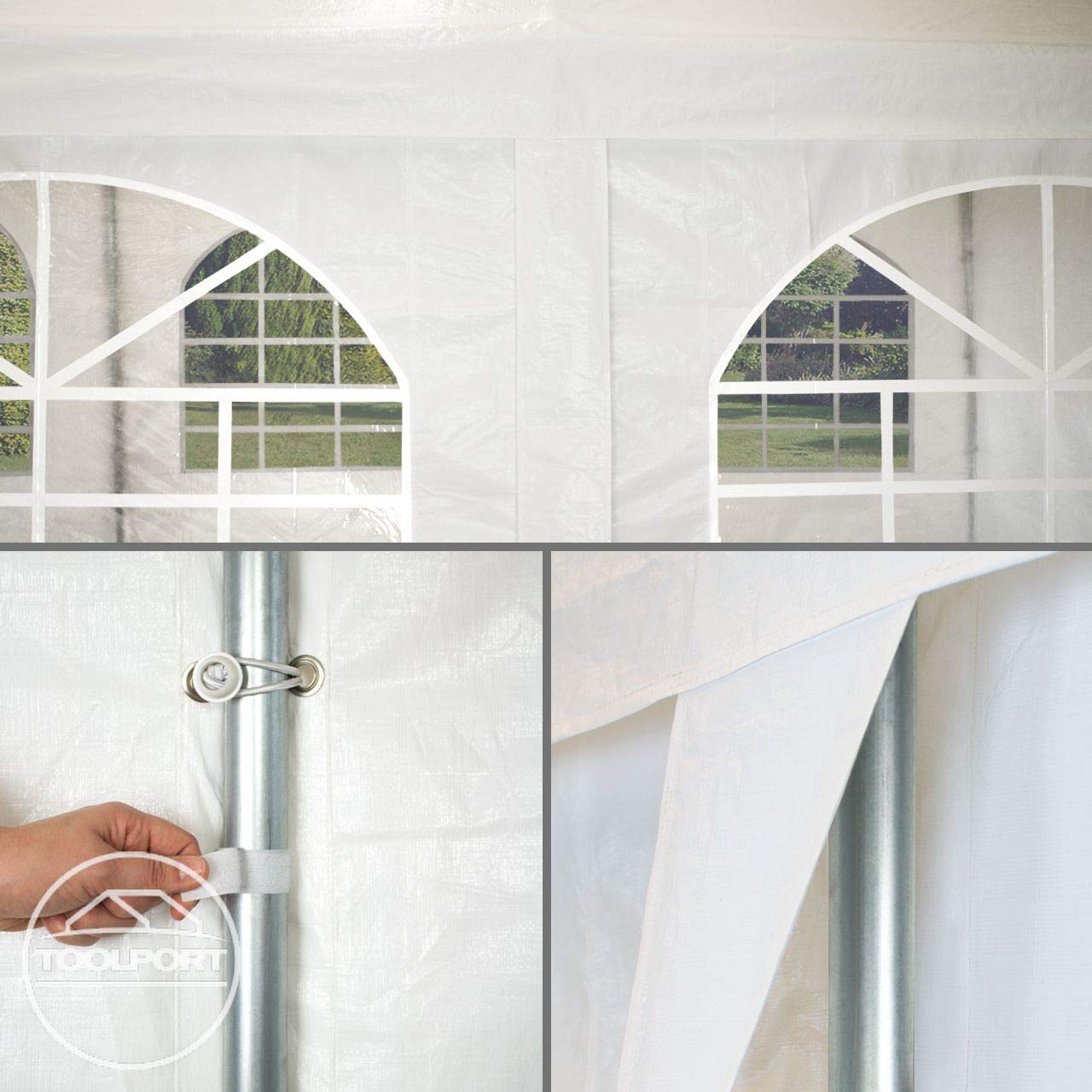 TOOLPORT PE Premium Variant Tent, 3x6 m