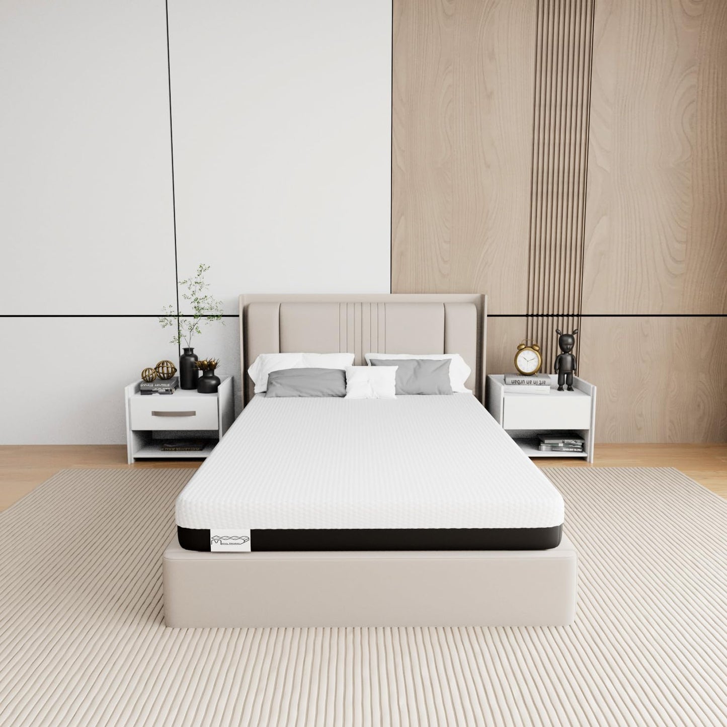 Memory Matratzen Mattress 180 x 200 cm, Double Bed Mattress 20 cm High, Cold Foam Mattress, Gel Memory Foam Mattress, Hardness Levels H2 and H3, 7 Zones for Comfort and Durability (180 x 200 x 20 cm)