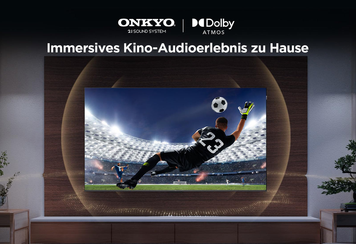 TCL 43T69C 43 Zoll QLED, Direct LED TV, 4K HDR TV, Smart Google TV (Dolby Vision & Atmos, Game Master, Motion Clarity, Kompatibel mit Google Assistant & Alexa)