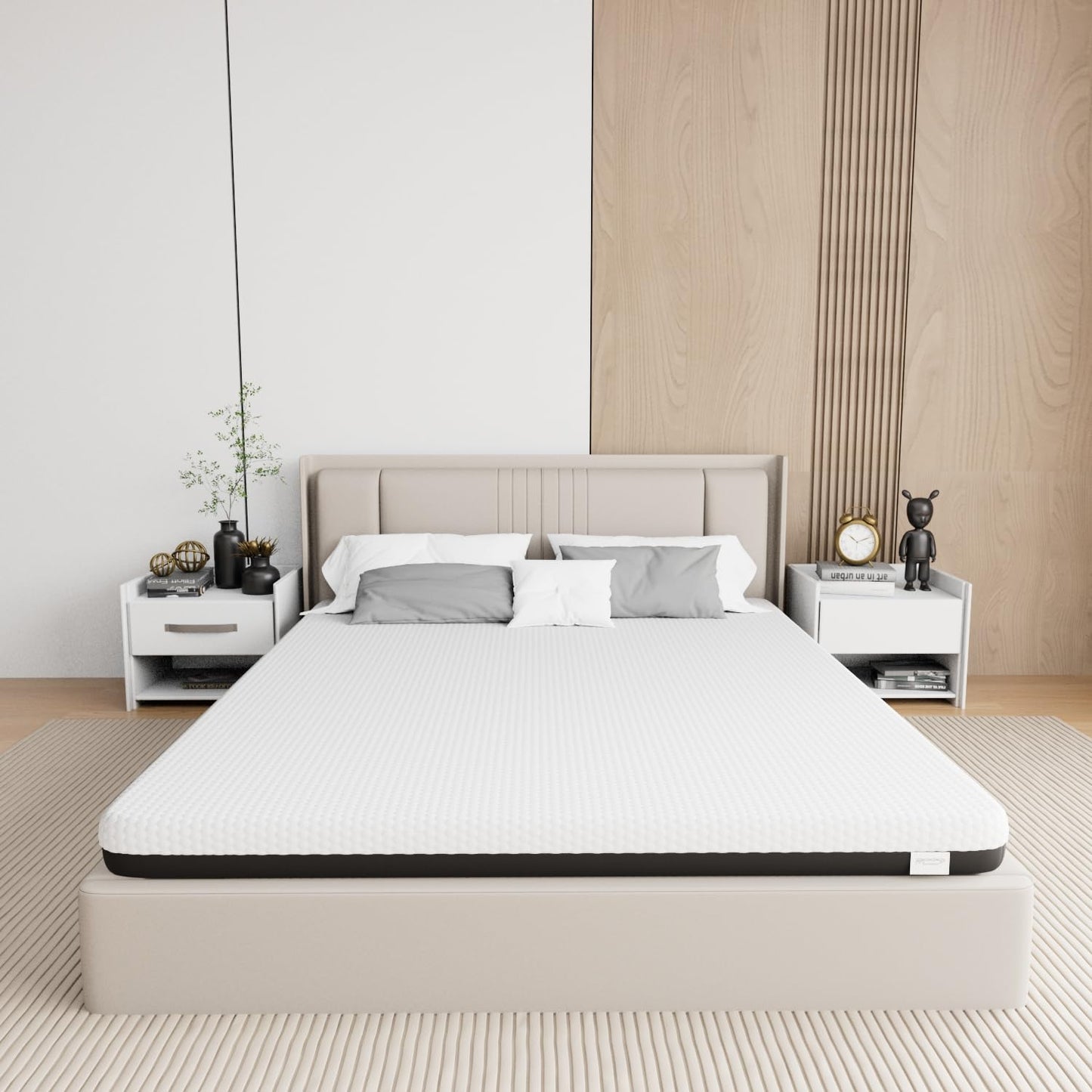 Memory Matratzen Mattress 180 x 200 cm, Double Bed Mattress 20 cm High, Cold Foam Mattress, Gel Memory Foam Mattress, Hardness Levels H2 and H3, 7 Zones for Comfort and Durability (180 x 200 x 20 cm)