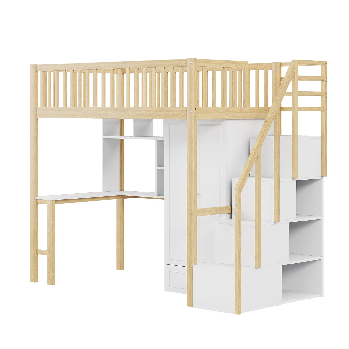 xixiworkshop Kinderbett 90x200cm Ausziehbett Bett mit Stauraum und USB-Steckdose/Mehreren Ablagefächern multifunktionales Jugendbett/Gästebett/Doppelbett mit Stauschrank Lattenrost,Ohne Matratze,Grau