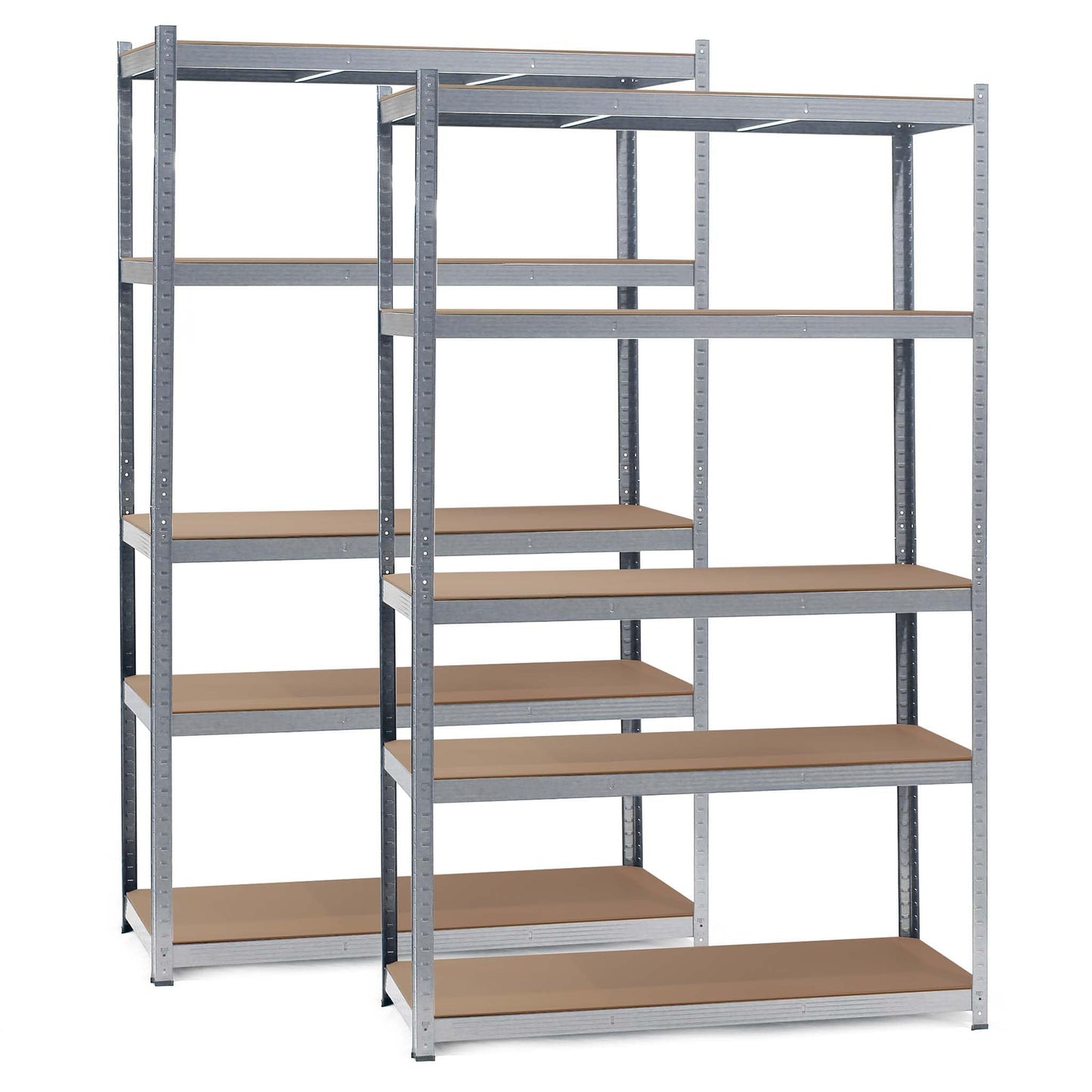 Wiltec Heavy Duty Shelving Unit 160 x 60 x 180 cm, 175 kg Shelf, Galvanised Steel, Load Shelving Unit with 4 Shelves, Workshop Shelving