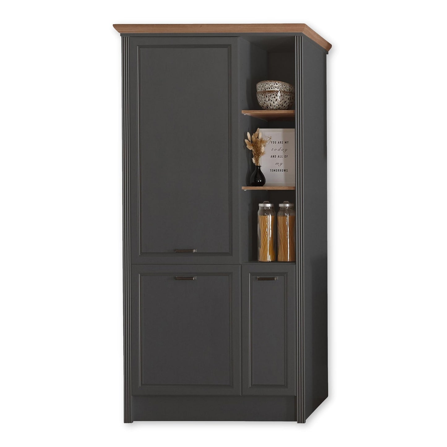 Jasmin Modern Kitchen Unit without Electrical Appliances in Light Pine Artisan Oak Look - Spacious Fitted Kitchen in Country House Style - 344 x 228 x 60 cm (W x H x D)