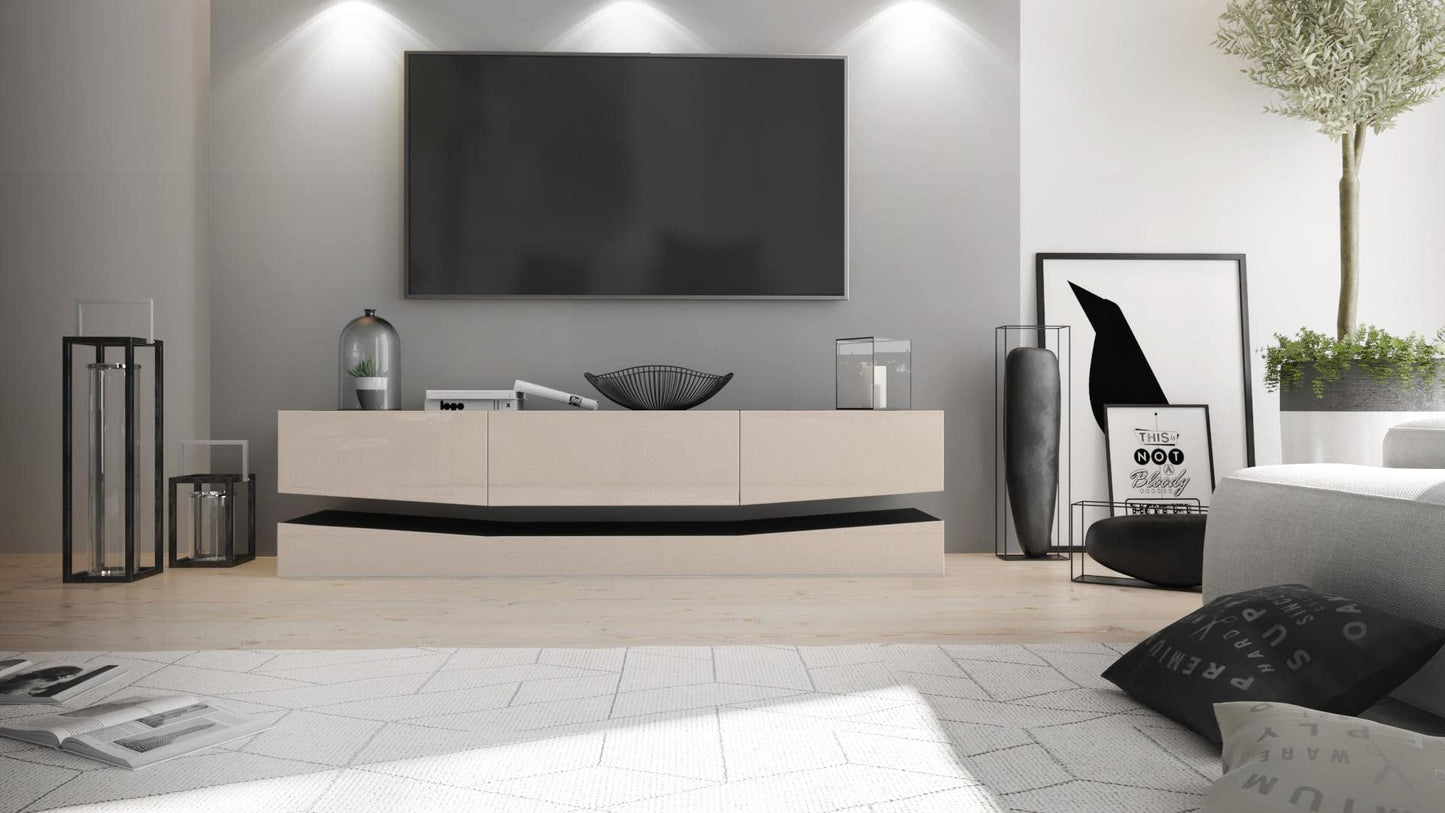 Vladon City, TV Board, Black