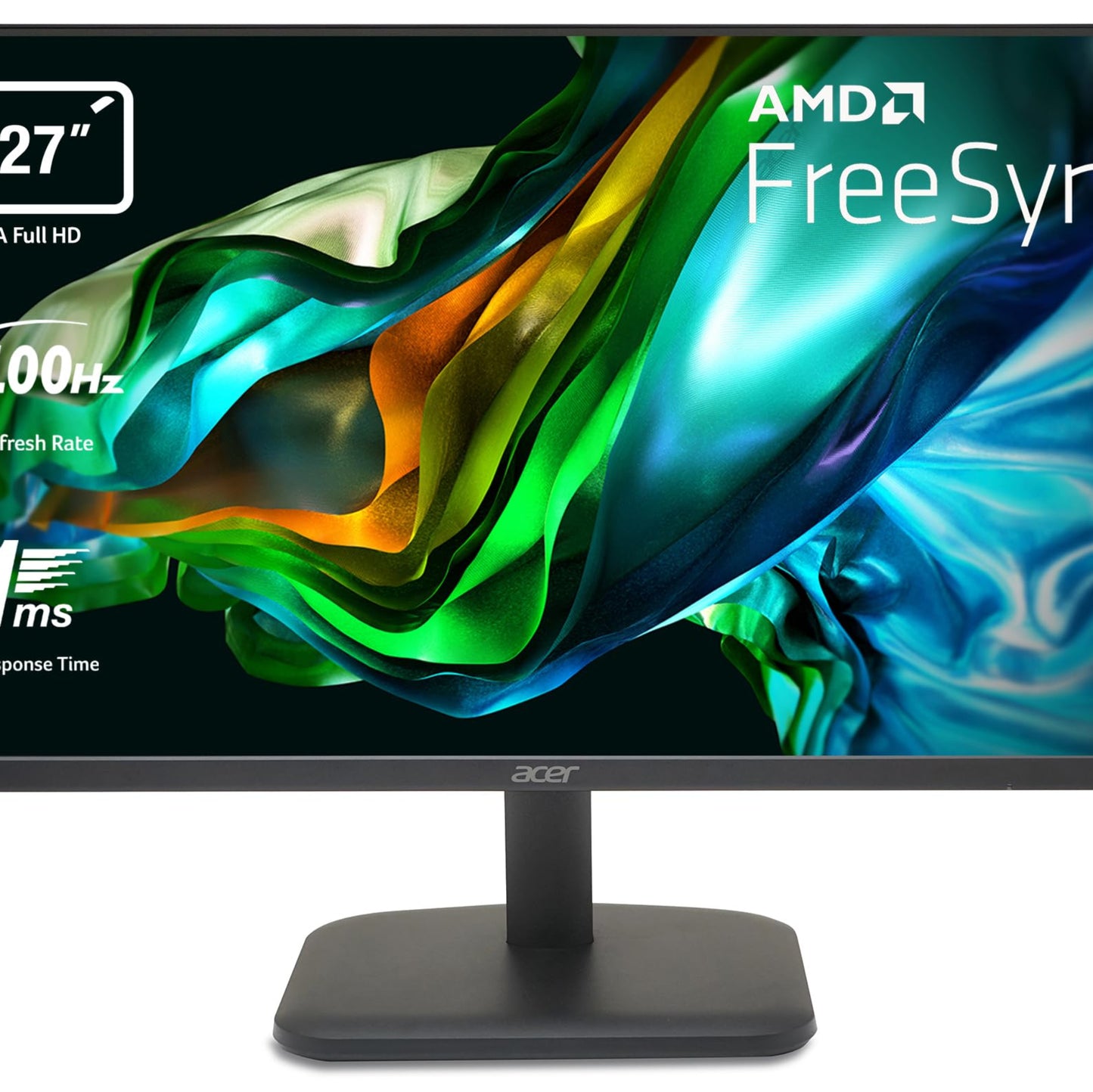 Acer EK251QG Monitor 24.5 Inch (62 cm Screen) Full HD, IPS, 120Hz HDMI, 75Hz VGA, 4ms (GTG), HDMI 1.4, VGA, AdaptiveSync
