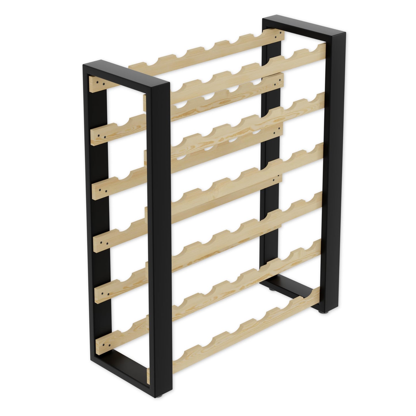 Lenmar RW Series Wooden Wine Rack for Bottles, Loft, Bottles, Wine, Bottle Rack, Cellar Rack, Shelves, Bottle Holder, Wine Stand, etc. (Loft 135, 204 x 104 x 27, 135 Bottles)