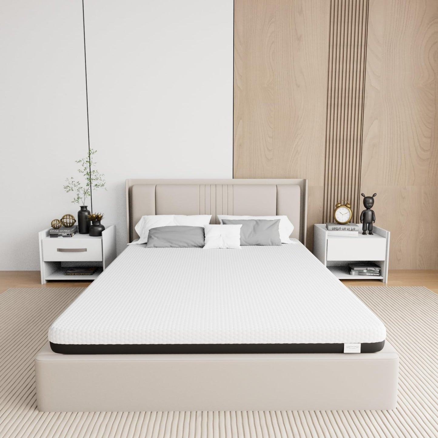 Memory Matratzen Mattress 180 x 200 cm, Double Bed Mattress 20 cm High, Cold Foam Mattress, Gel Memory Foam Mattress, Hardness Levels H2 and H3, 7 Zones for Comfort and Durability (180 x 200 x 20 cm)