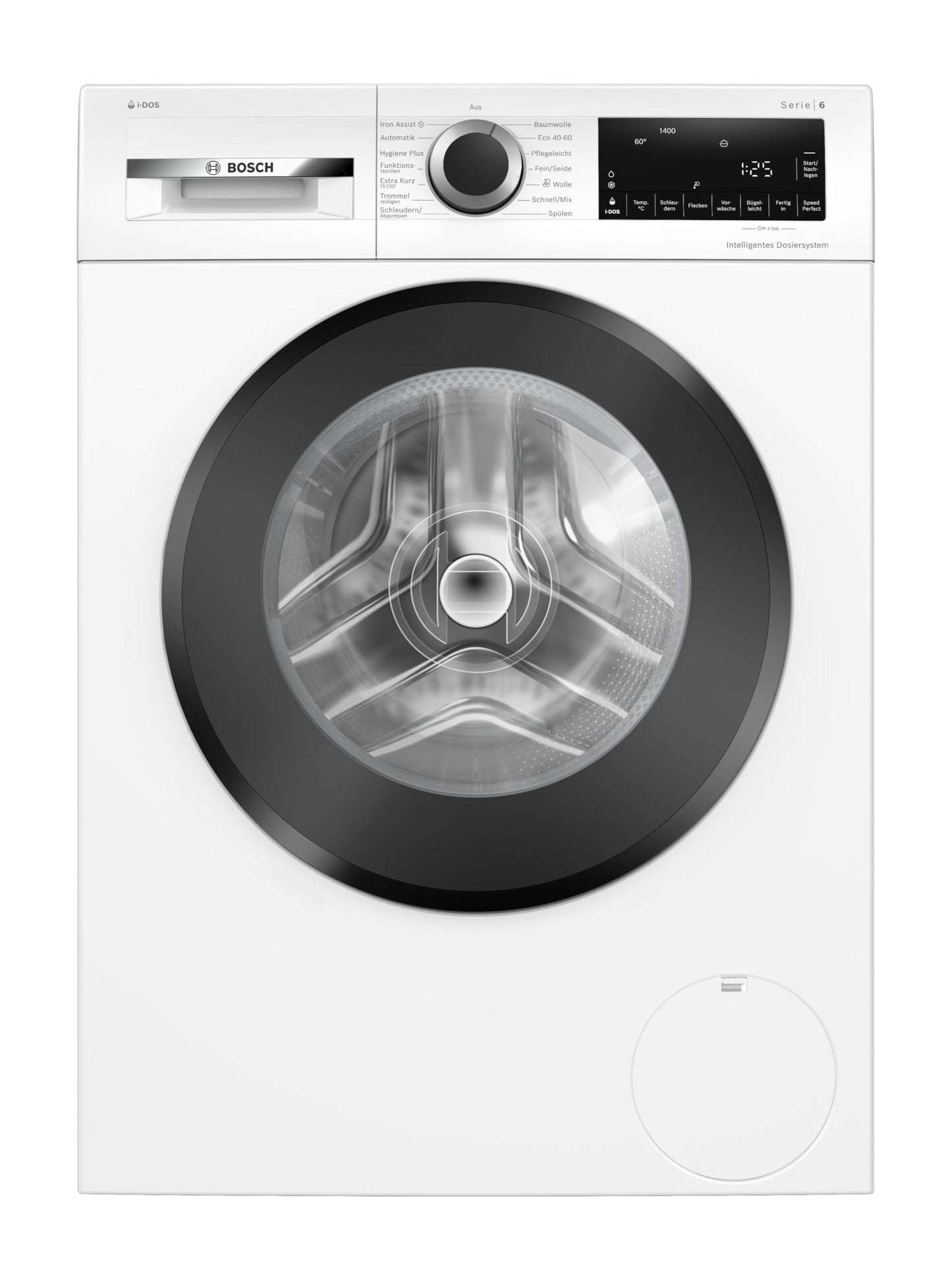 Bosch WUU28T70 Series 6, Washing Machine 8 kg, 1400 rpm, Undermountable, Quick Wash with SpeedPerfect, Refill Function, Hygiene Plus, Vario Drum, Quiet Thanks to EcoSilence Drive, LED Display, White