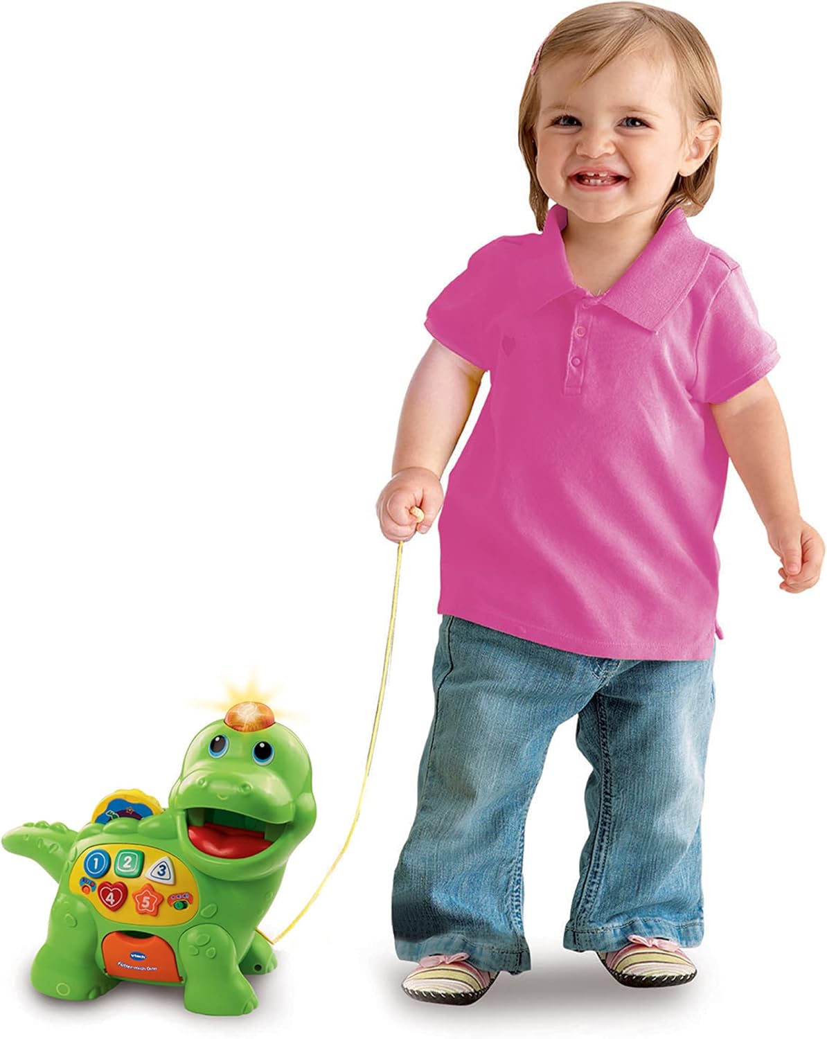 Vtech Baby Feeding Me Dino - Talking Dinosaur for Feeding and Learning, with Songs, Buttons and Quiz Game - For Children Aged 12-36 Months