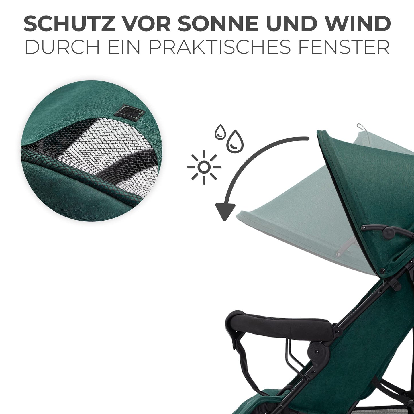 Kinderkraft TIK Kinderwagen, Liegebuggy, Sportwagen, Leicht - 6,5kg, Drehbare Vorderräder, Verstellbarer Griff, Stufenlose Einstellung der Rückenlehne, Schnelles Zusammenklappen, bis zu 17kg, Grau