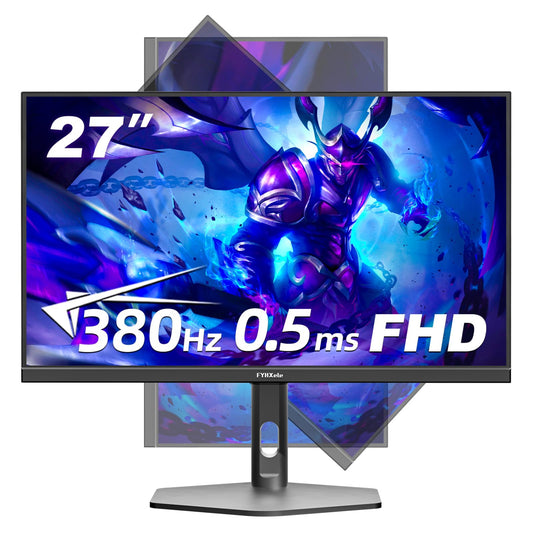 FYHXele Gaming Monitor 24 Inch 180Hz 1080P IPS 1ms MPRT PC Monitor Built-in Speaker Support 144hz/165hz/180hz Freesync Premium Display Eye Care DisplayPort1.4 HDMI2.1 VESA
