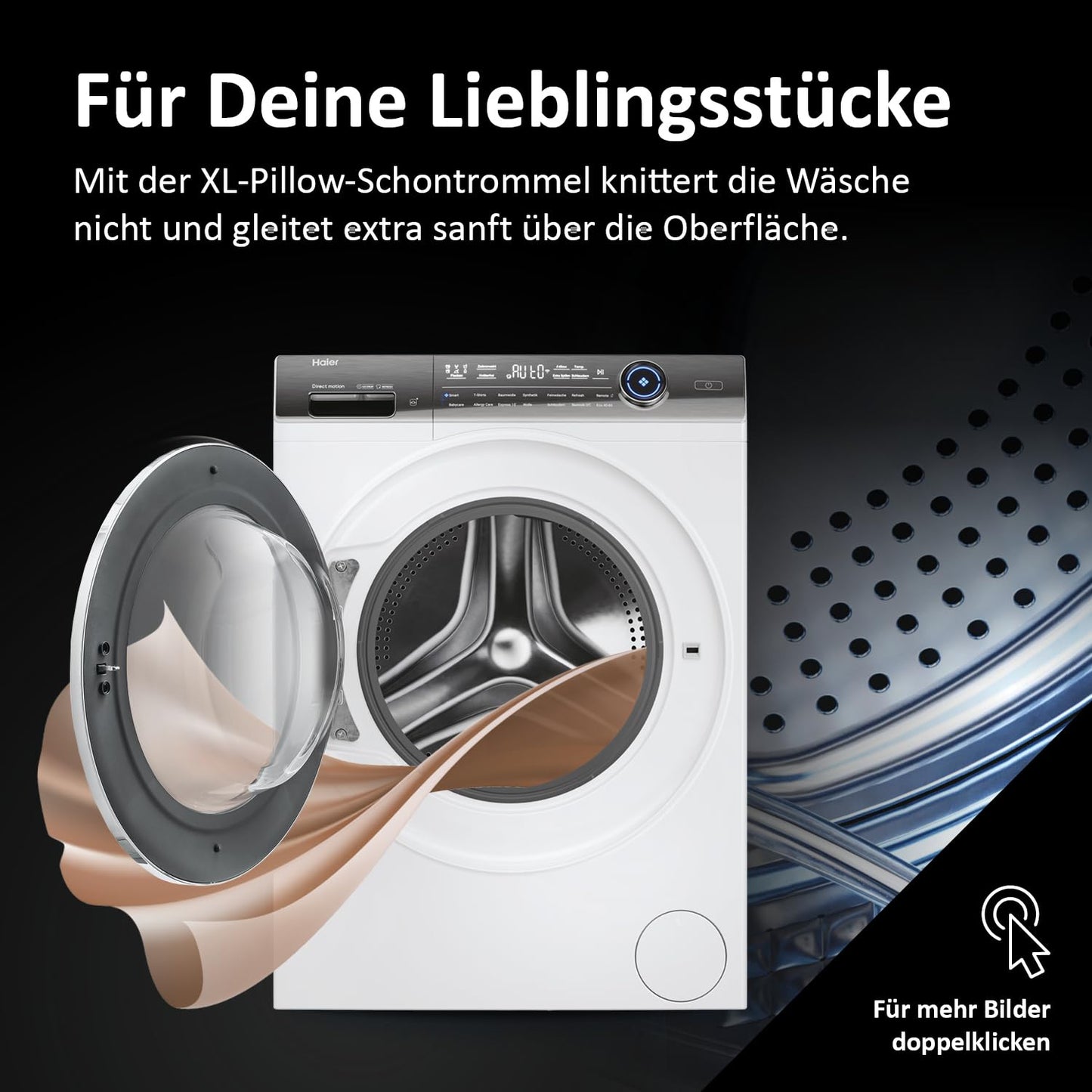 Haier Smart Front-Loading Washing Machine 10 kg I I-PRO Series 7 Plus HW100-BD14979U1 I Washing Machine with A-Efficiency, 1,400 rpm & Quiet Direct Drive I App, Self-Cleaning System & Full Water