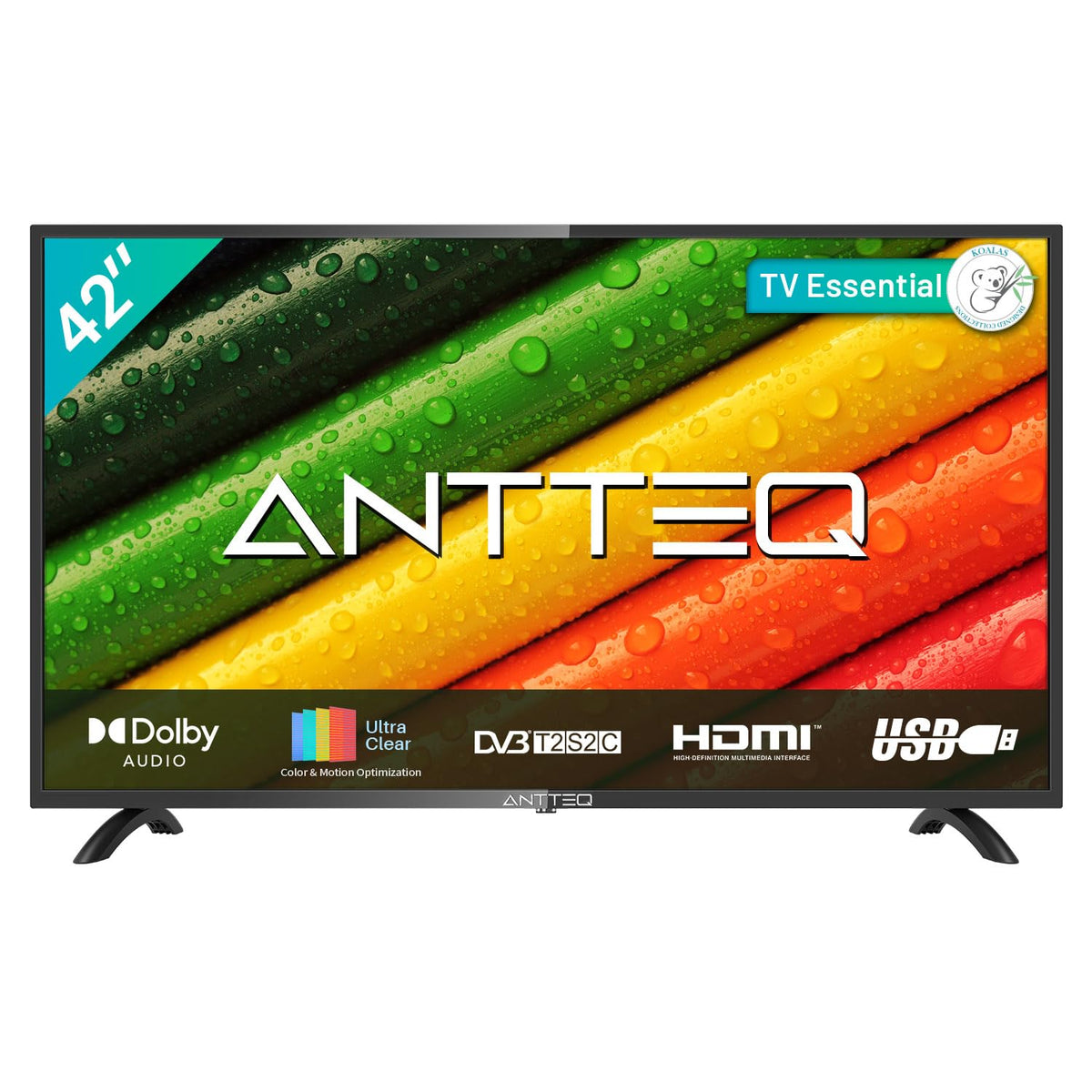 AB50D1 Fernseher 50 Zoll (TV 127 cm), Dolby Audio, LED, Triple Tuner DVB-C / T2 / S2, CI+, HDMI, Mediaplayer per USB, digitaler Audioausgang, incl. Hotelmodus