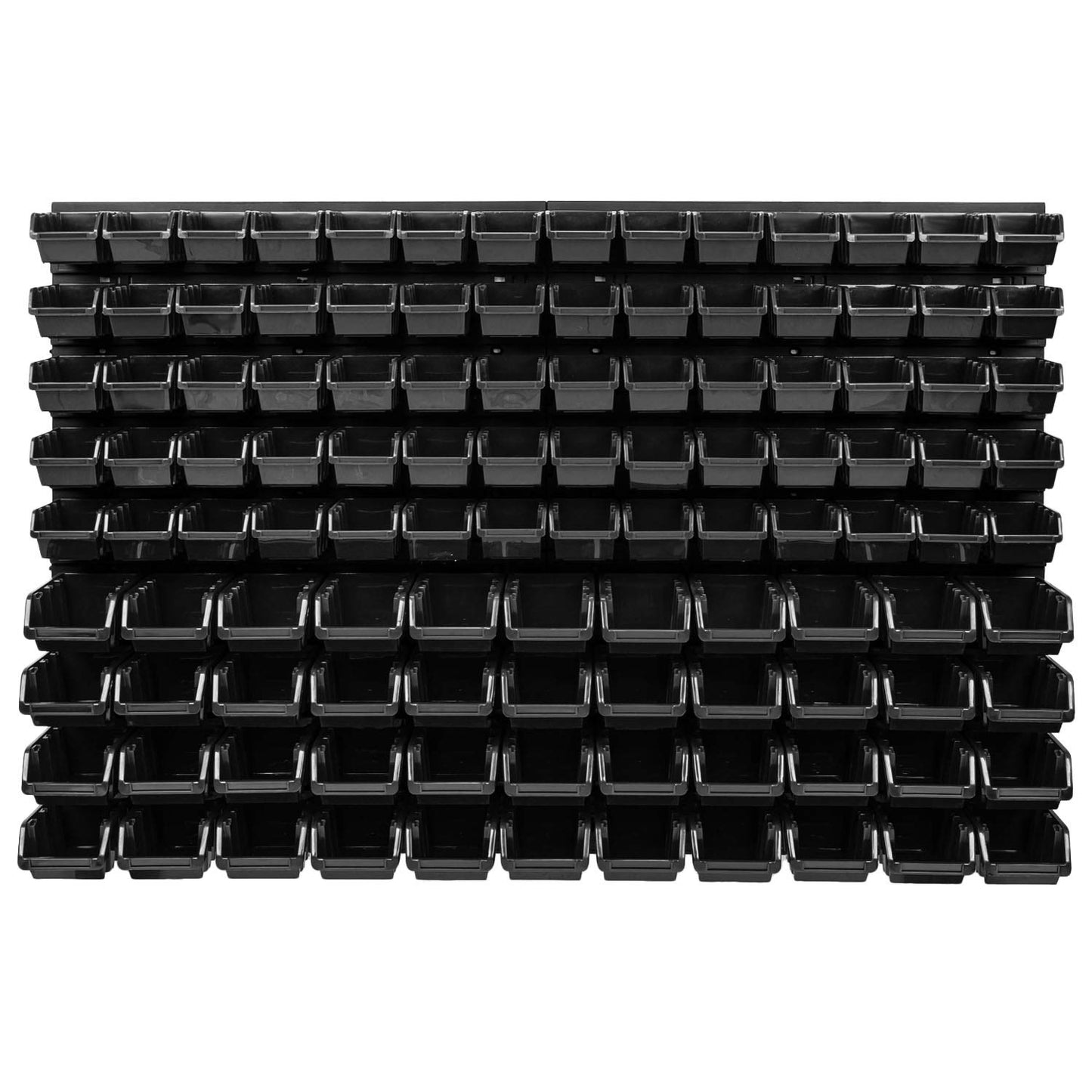 PAFEN Wall Shelf Stacking Boxes – 1152 x 780 mm – 114 Pieces Boxes Storage System Tool Hole Wall Chute Rack (Red)