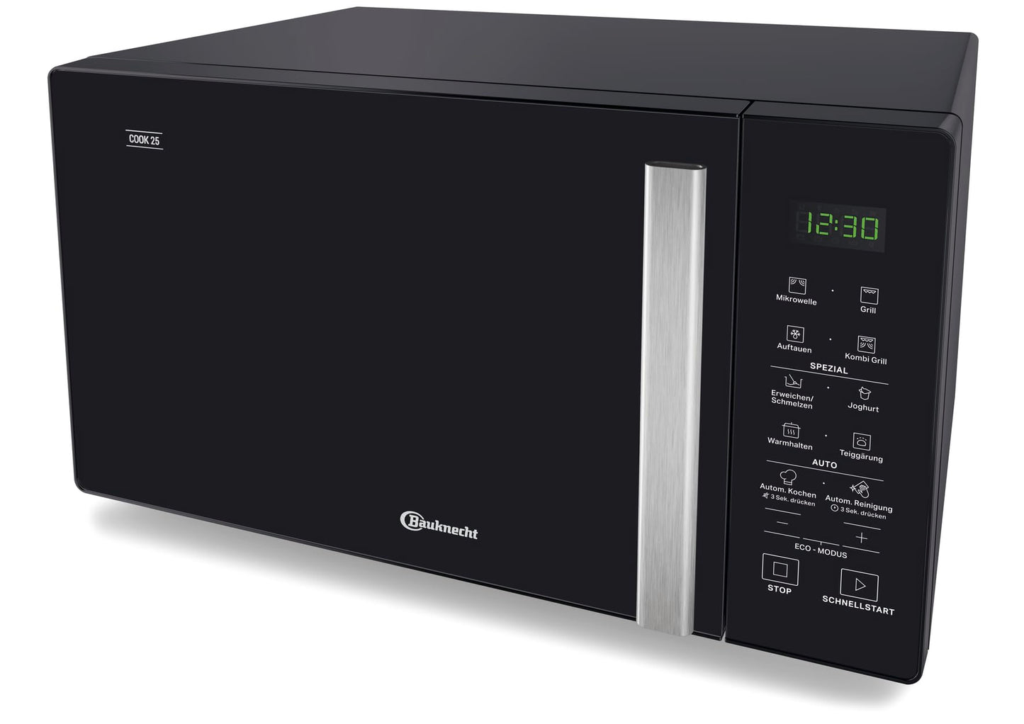 Bauknecht MWK 201 B Microwave / 20 L Cooking Chamber / Automatic Programmes / Melting Function / Combination Grill and Microwave / Quick Start Function (Rapid Start) / Warming Level / Function Let