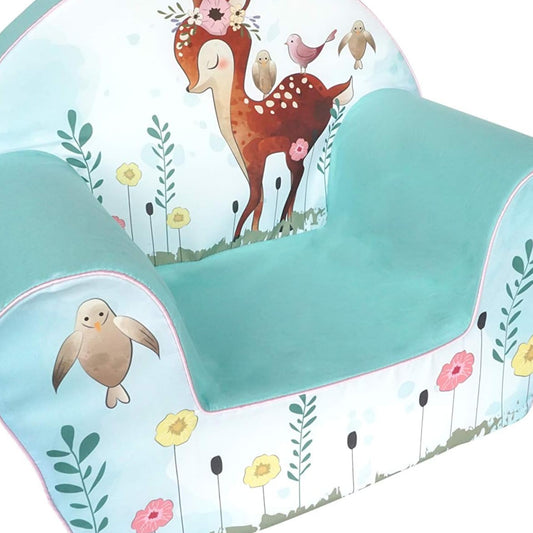 knorr toys Knorrtoys.com 68352 Children's Chair Fawn Turquoise