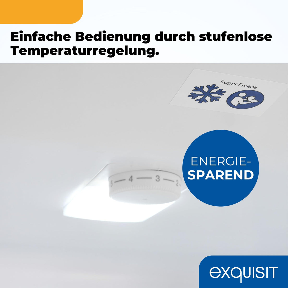 Exquisit Fridge-Freezer, 186 cm Height, Fridge with Freezer, 4-Star Freezer, 315 Litres, Alarm Function, KGC5320-95-E-040C inoxlook-az