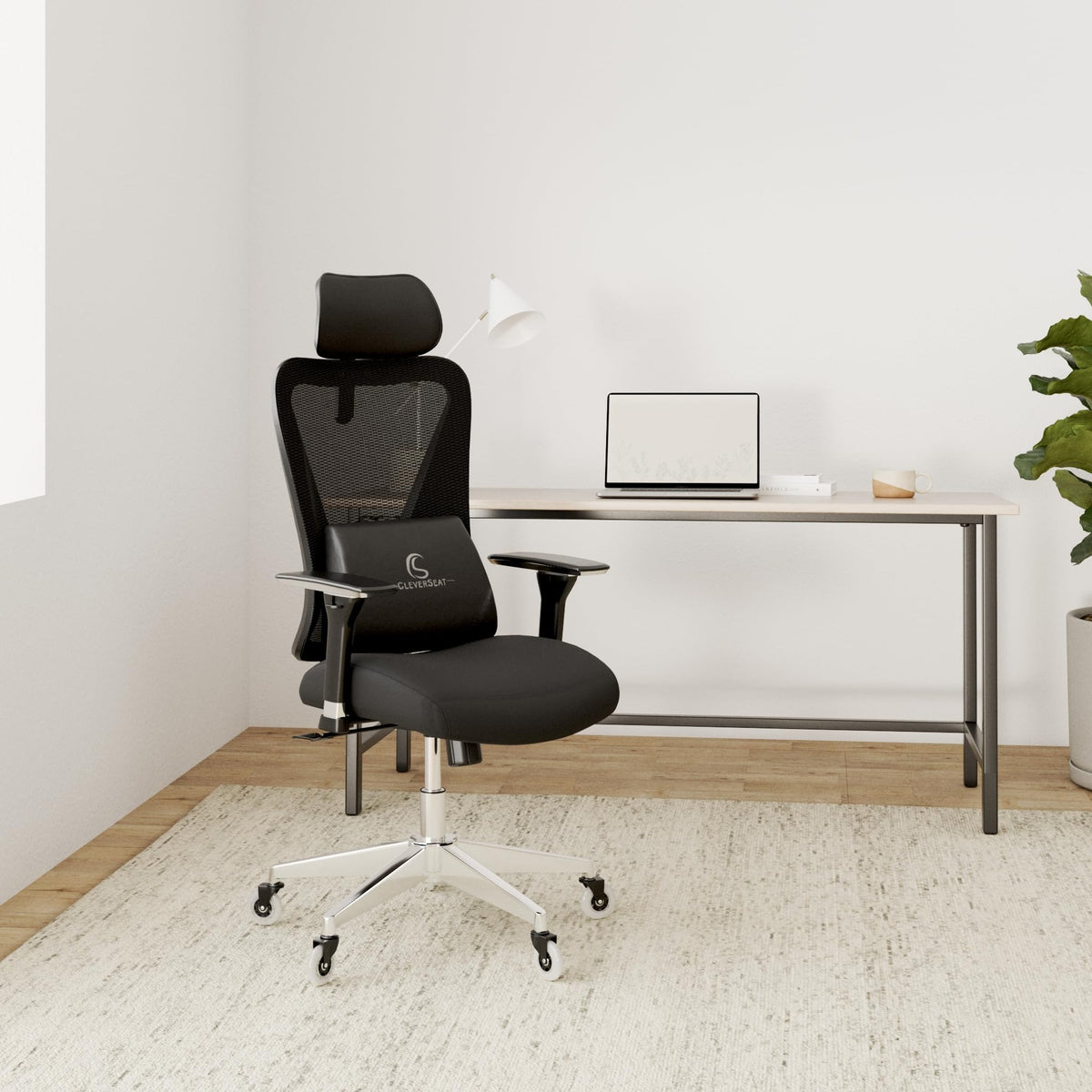 CLOUVOU BrightSeat Ergonomic Office Chair [Test Winner] Desk Chair 100% Individually Adjustable Office Chair & Gaming Chair Computer Chair Home Office Chair Ergonomic Swivel Chair 150 kg
