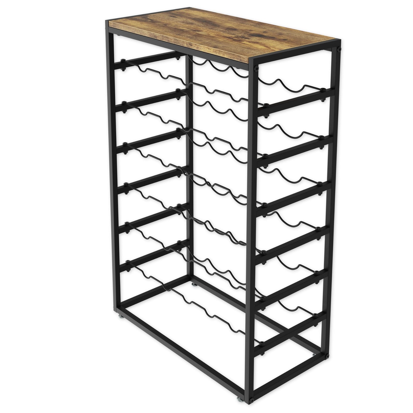 Lenmar, Metal Wine Rack for Bottles, 7-30 Bottles, Wine, Bottle Rack, Cellar Rack, Shelves, Bottle Holder, Robust Wine Storage (LOFT 2-30)