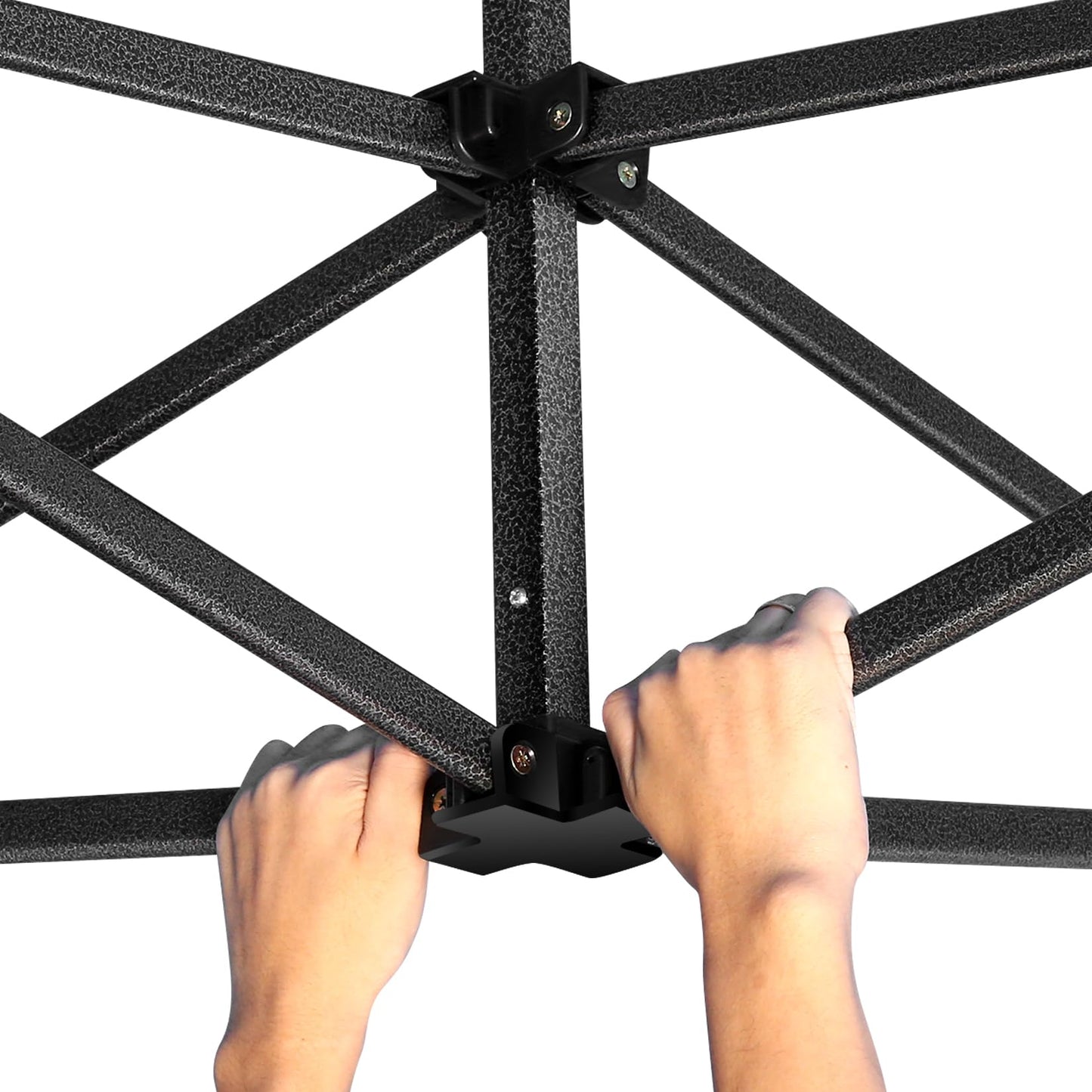 COBIZI Pavillon Faltpavillon 3x3 wasserdicht stabil Winterfest,Outdoor faltbar partyzelt，gartenpavillon mit 4 Seitenteilen und 4 Sandsack und Laufradtasche, Schwarz