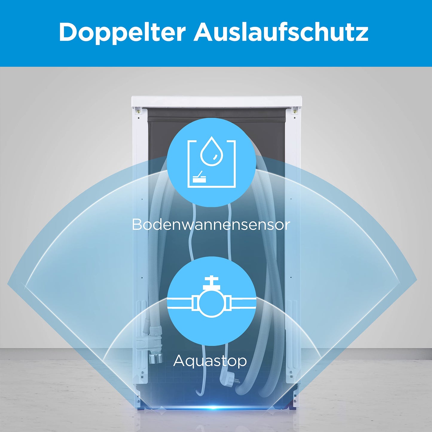 Midea SU 5.35X14CS Dishwasher Base, 14 MGD, Dishwasher 60 cm, Home Connect, Hygiene Care+, Machine Care +, Extra Drying, Half Load, 44 db, Start Delay, Stainless Steel