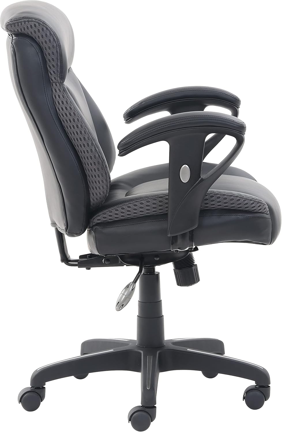 Amazon-Marke: Movian Schreibtischstuhl - Mittelhohe Rückenlehne, Netzmaterial, höhenverstellbar, 69,2 x 66 x 96,5 cm, Schwarz