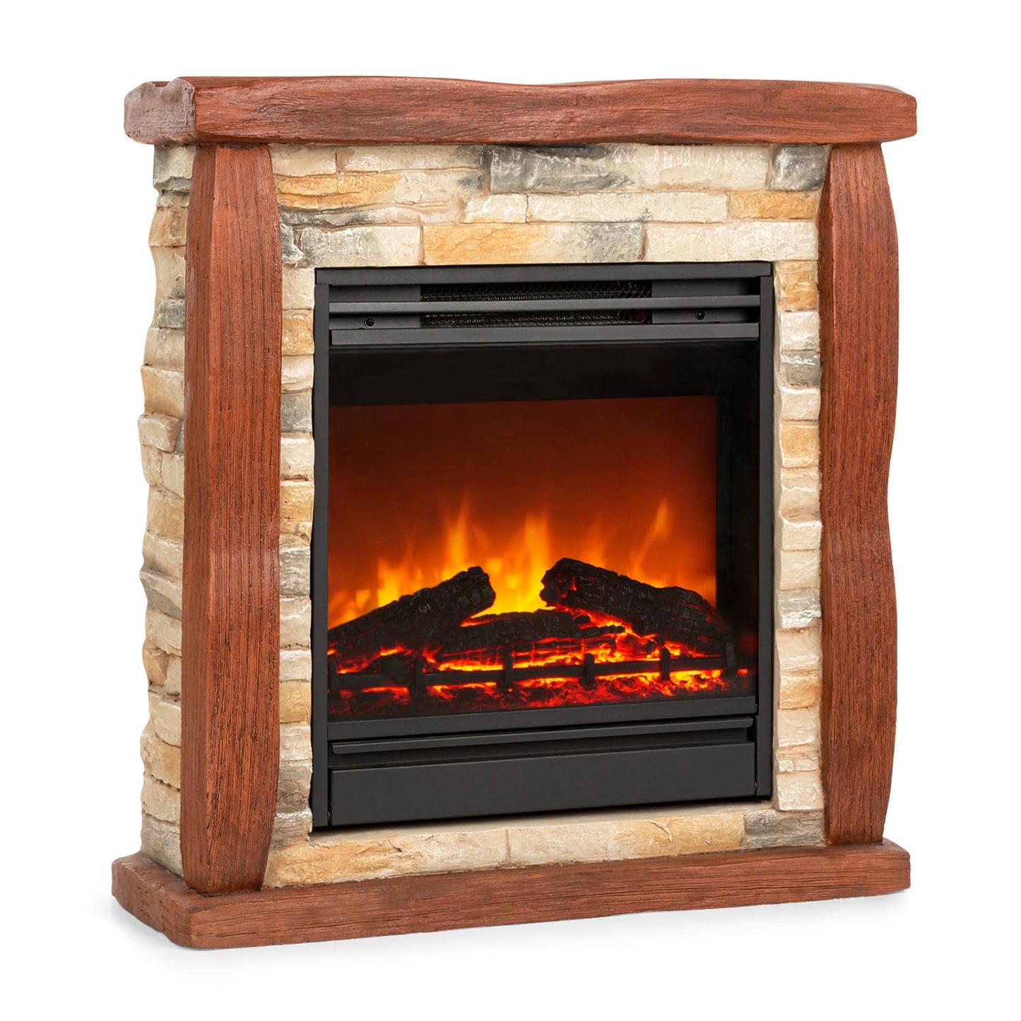 Klarstein Lienz Electric Fireplace with LED Flame Effect