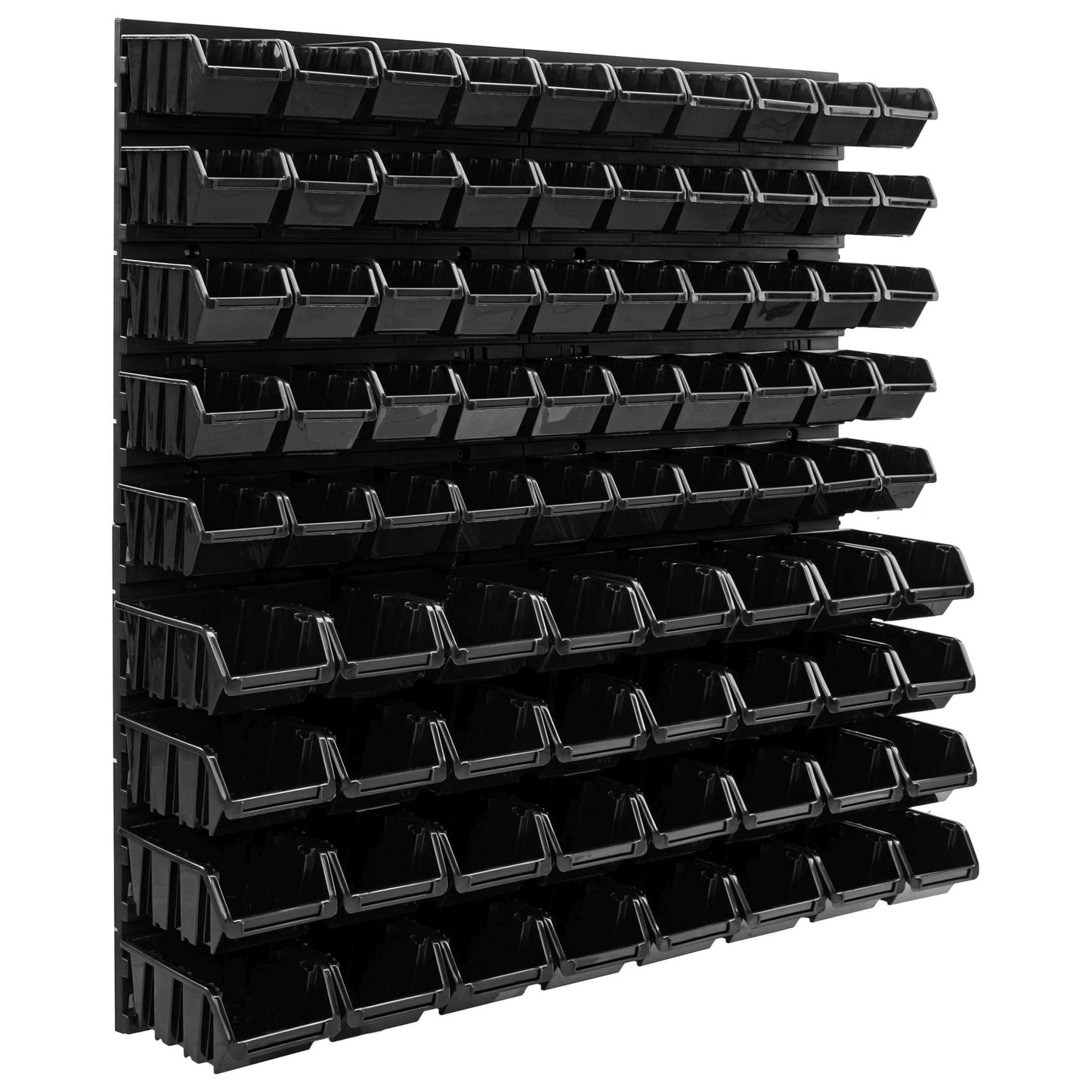 Storage System Wall Shelf 770 x 780 mm | Pack of 82 | Stacking Boxes Storage Boxes | Extra Strong Wall Plates | Shelf Expandable | Workshop Shelf Storage Shelf Workshop Wall Shelf Boltless Shelf