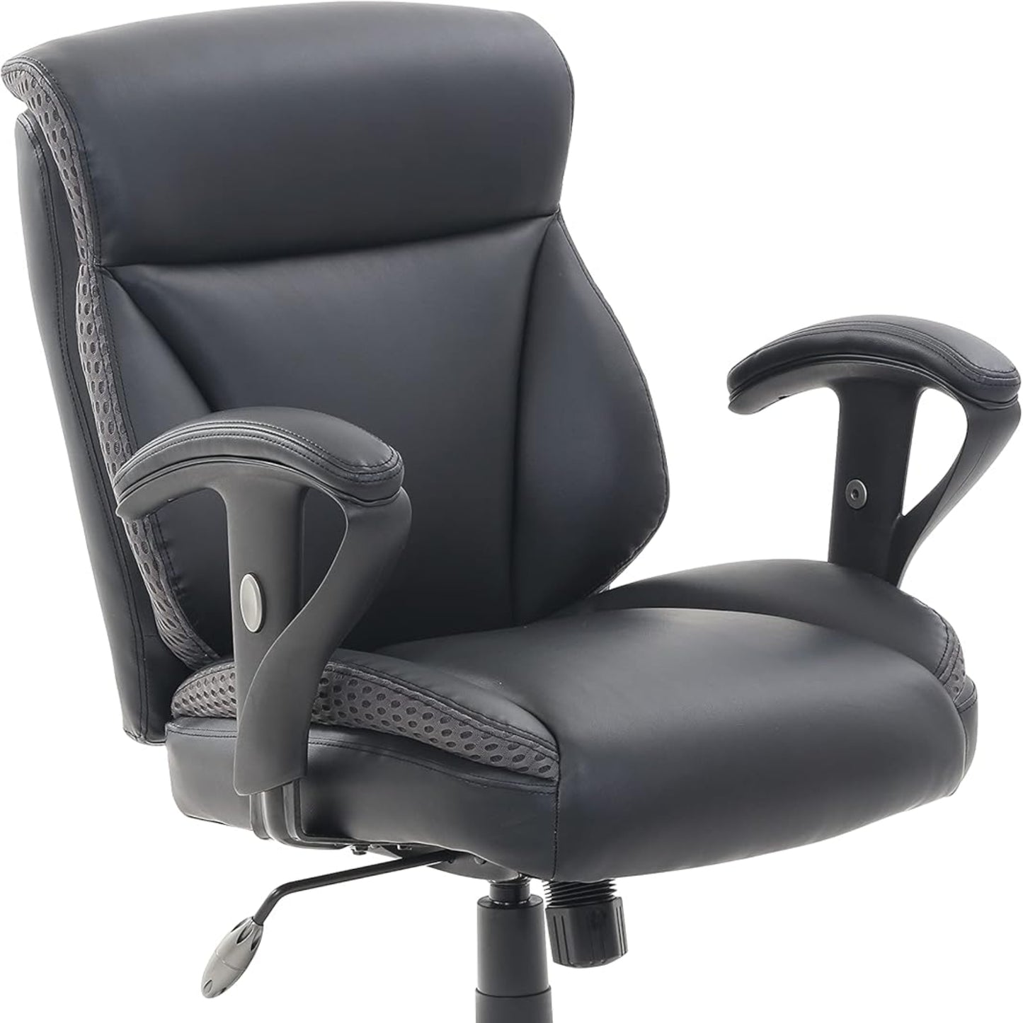 Amazon-Marke: Movian Schreibtischstuhl - Mittelhohe Rückenlehne, Netzmaterial, höhenverstellbar, 69,2 x 66 x 96,5 cm, Schwarz