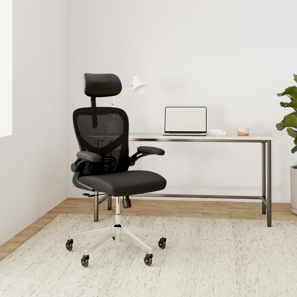 CLOUVOU BrightSeat Ergonomic Office Chair [Test Winner] Desk Chair 100% Individually Adjustable Office Chair & Gaming Chair Computer Chair Home Office Chair Ergonomic Swivel Chair 150 kg