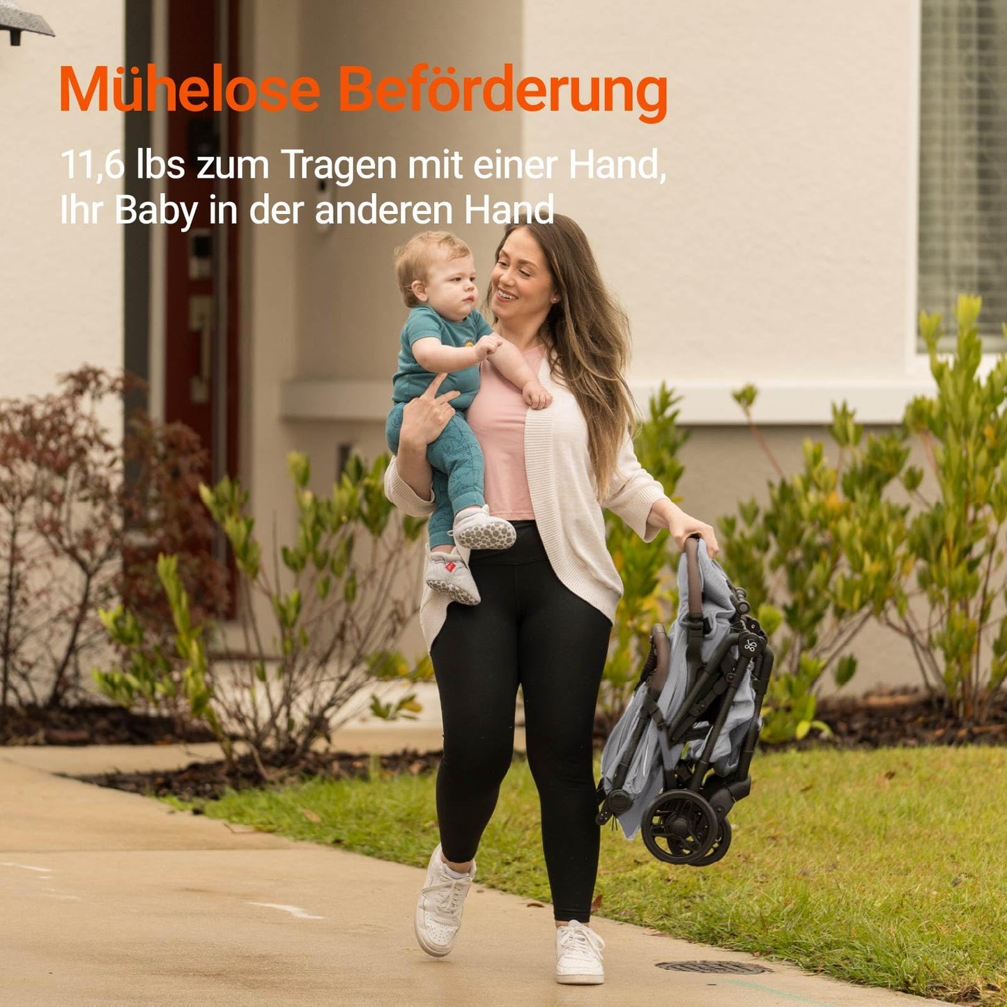 MAMAZING Baby Travel Buggy Pushchair for 6 - 4 Years up to 22 kg, Hand Luggage, Suitable for Small Folding Buggy Aeroplane with One-Handed Folding Design, Lightweight and Compact (5.26 kg) Made of