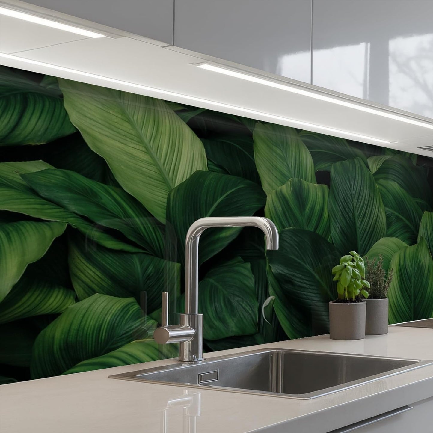 Splash Guard Kitchen Back Wall 60 x 80 cm Kitchen Washable Self-Adhesive Kitchen Wall Kitchen Front Kitchen Back Wall Protection Lavender - Purple - Flowers - Natural