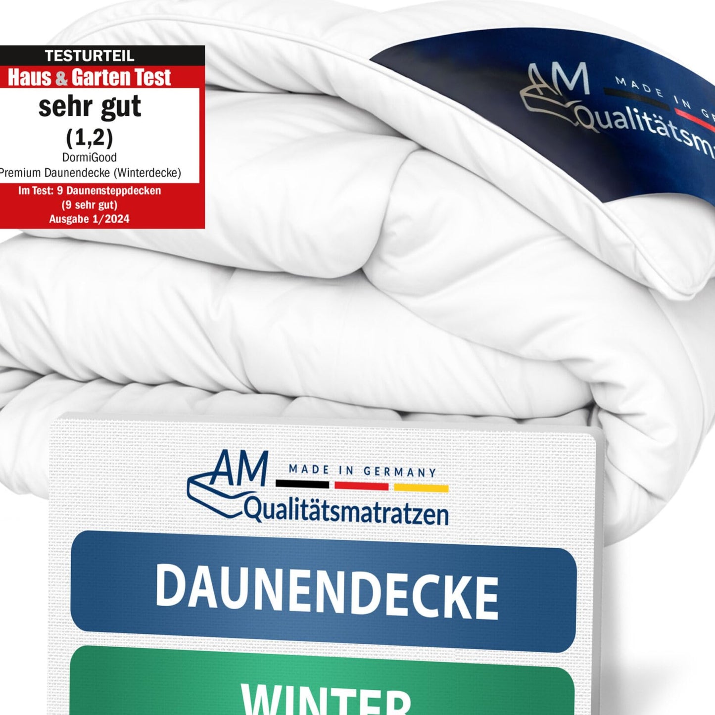 100% down - high-quality down duvet 135 x 200 cm for the transitional period - warm transition duvet 135 x 200 - for spring and autumn - cotton inlay