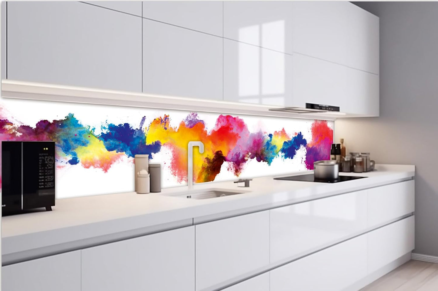 Dimex Kitchen Back Wall Film Self-Adhesive Fresco 350 x 60 cm Adhesive Film, Decorative Film, Splash Guard for Kitchen Made in EU
