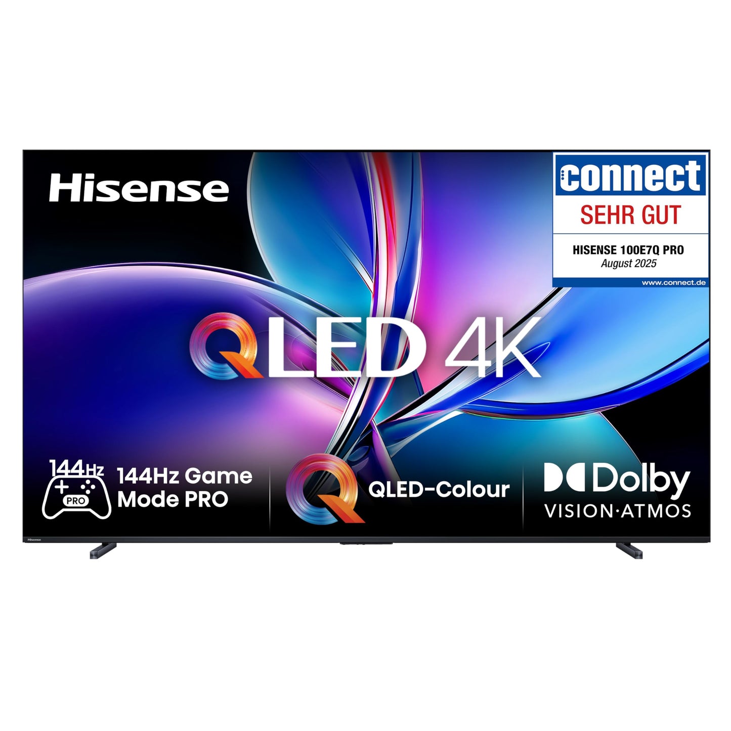 Hisense 43E7Q 43 Inch 4K UHD QLED, Smart TV, Game Mode Plus, Filmaker Mode, Dolby Vision Atmos, HDR10, HLG, HDR Immersive, AI 4K Upscaler, Dolby MS12, DTS X, Voice Control [2025]